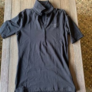 Black collared shirt